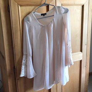 Long sleeve chiffon dress